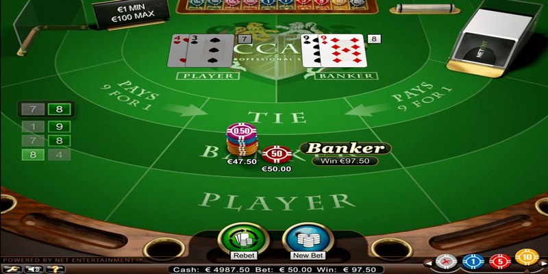 Luật lệ game Baccarat trực tuyến