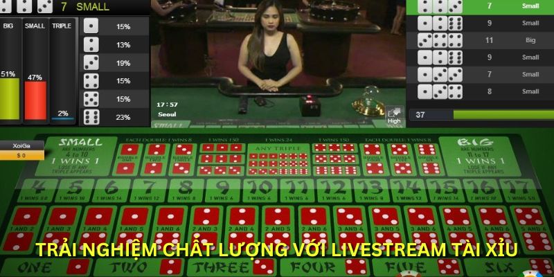 Trải nghiệm chất lượng với livestream tài xỉu